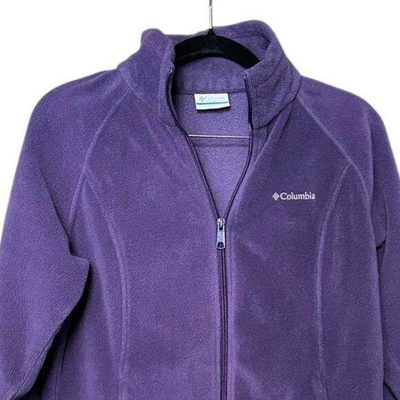 Columbia Women’s Purple Fleece Jacket – Size M - Picture 3 of 7